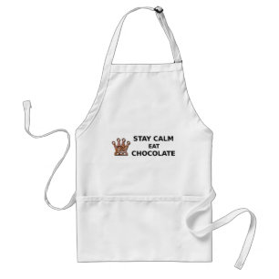 Stay Calm Eat Chocolate Standard Apron