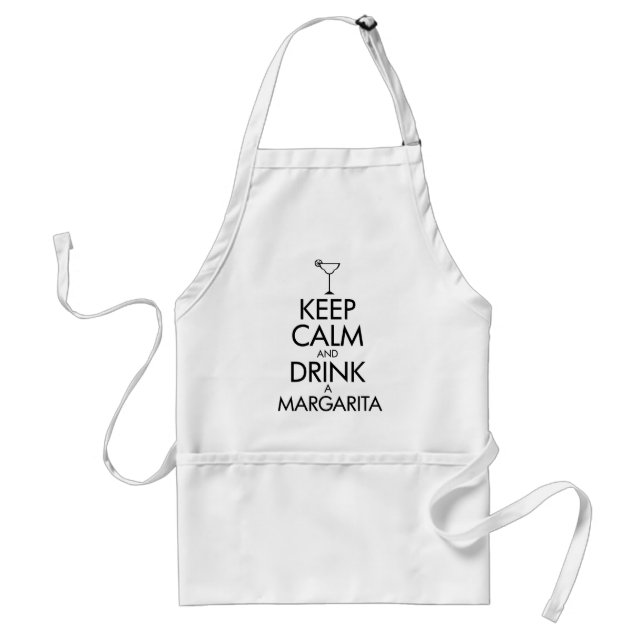Stay Calm Margarita T-shirt Standard Apron (Front)