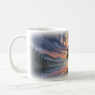 🌕 Stay Calm Moonlit Tree Panoramic Mug