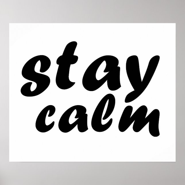 stay calm poster (Front)