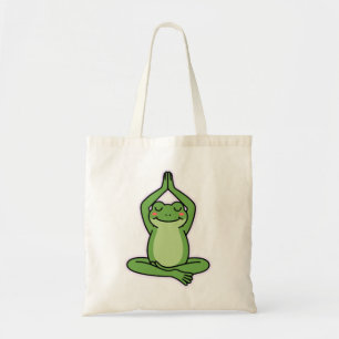 Stay Calm, Stay Froggy – Cute Zen Meditation Frog Tote Bag