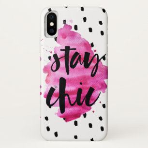 Stay Chic Hot Pink iPhone case