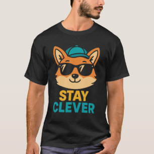 Stay Clever – Classic Retro Fox T-Shirt