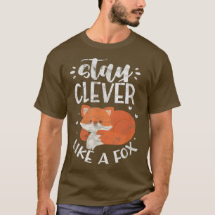 Stay Clever Like A Fo Foes Kawaii Distressed T-Shirt