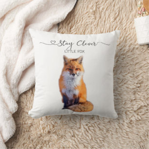 Stay Clever Little Fox Cushion