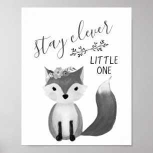 Stay Clever Nursery Wall Art
