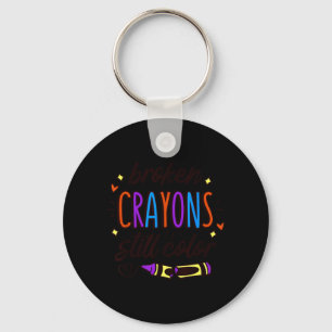 Stay Colourful Mental Health Awareness Quote Key Ring