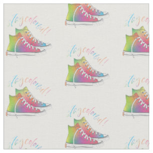 Stay Colourful Tie-dye high-top sneakers design Fabric