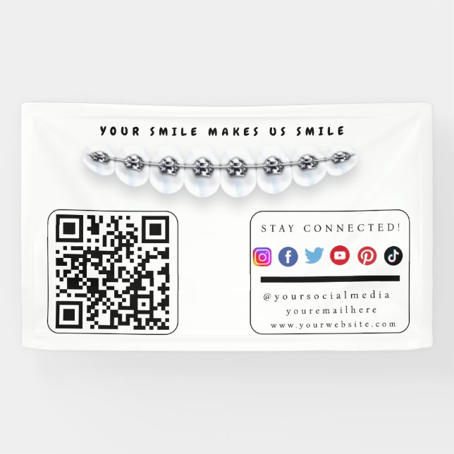 Stay Connected Dental Promo Social Media Banner (Horizontal)