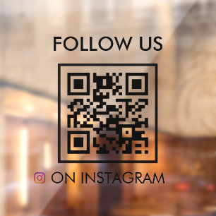 Stay Connected QR Code Sign   Instagram Follow 