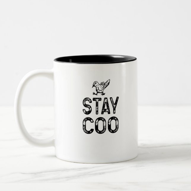 Stay Coo Two-Tone Coffee Mug (Left)