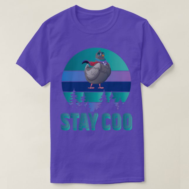 Stay Coo Vintage Pigeon 1 T-Shirt (Design Front)