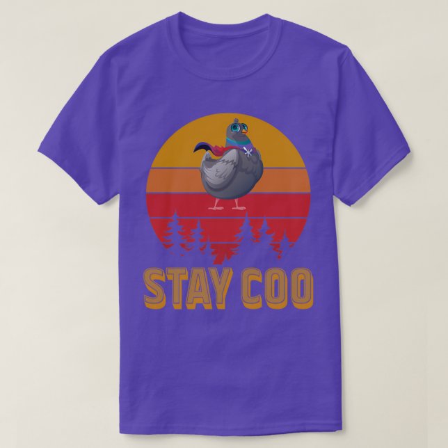 Stay Coo Vintage Pigeon 39 T-Shirt (Design Front)