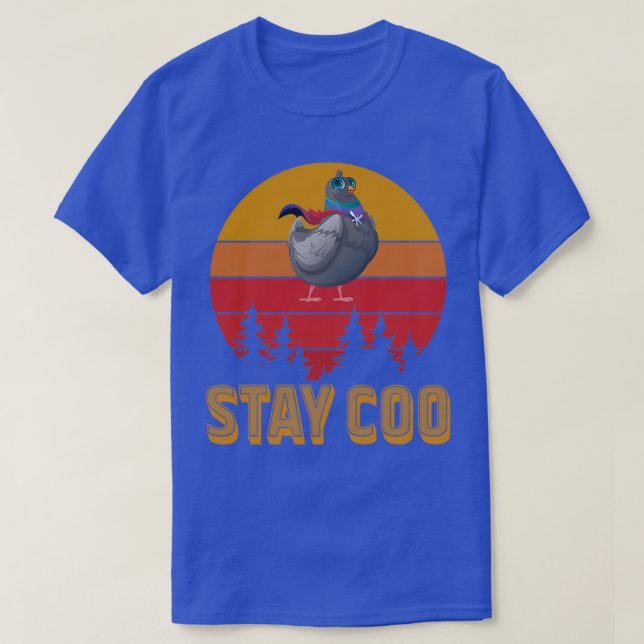 Stay Coo Vintage Pigeon 6 T-Shirt (Design Front)