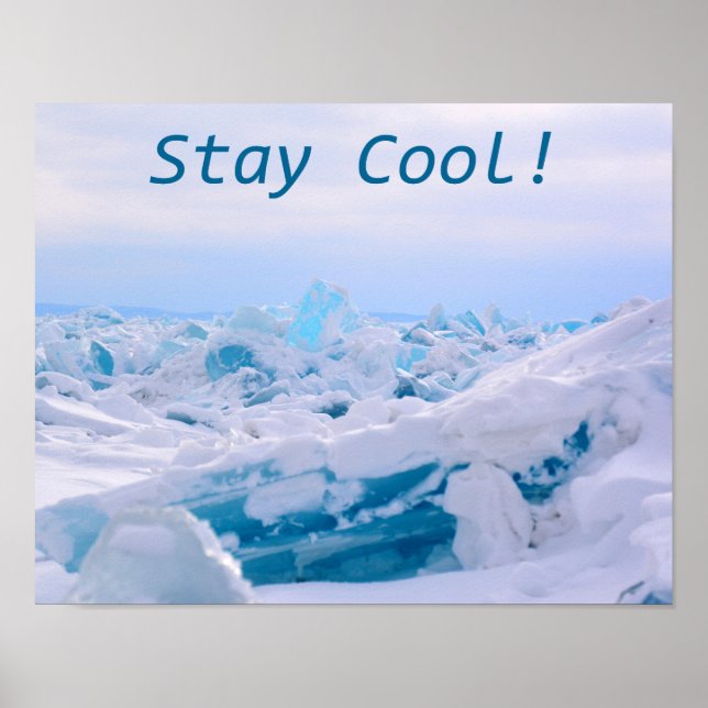 Stay Cool Arctic Ice Poster (Front)