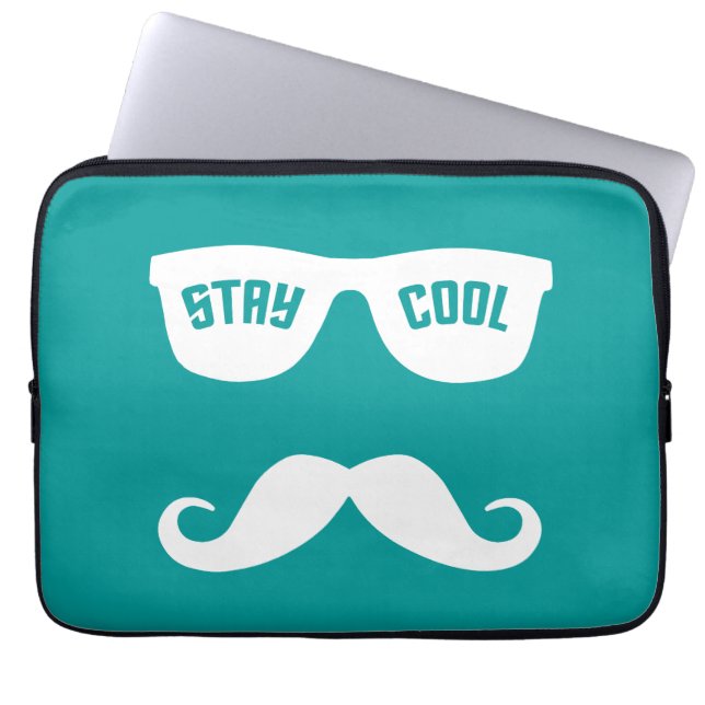 STAY COOL custom laptop sleeve (Front)