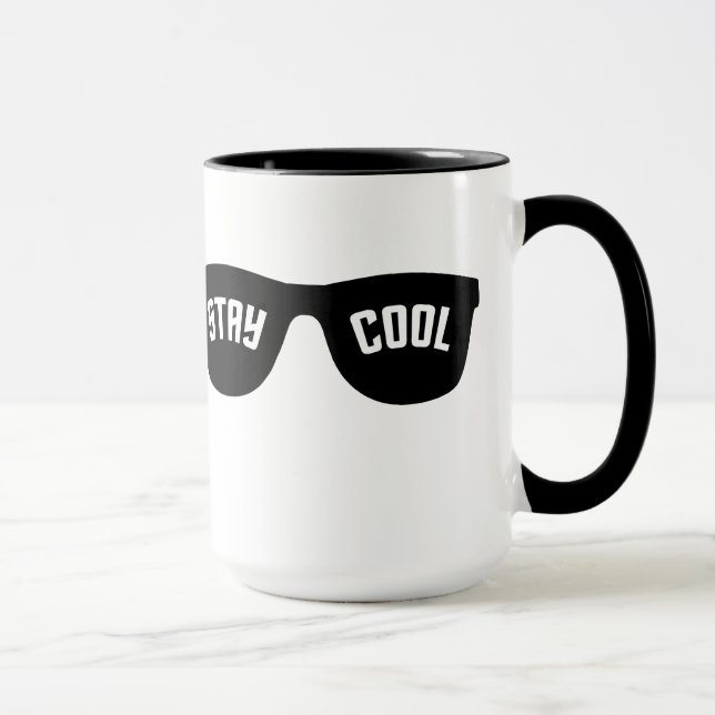 STAY COOL custom mug  - choose style & color (Right)