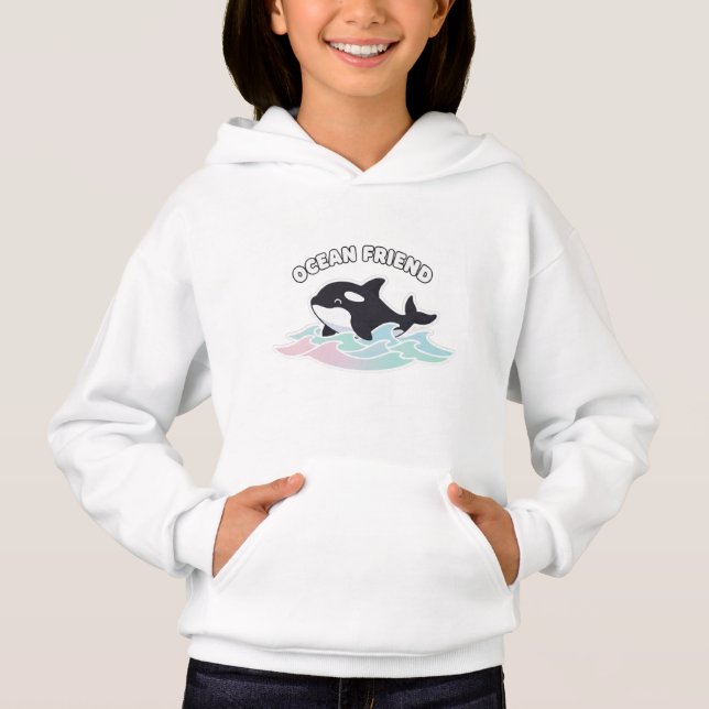 Stay Cool - Cute Kawaii Orca Whale (Front)