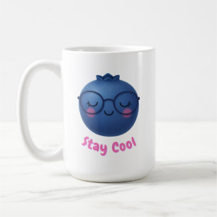 Stay Cool – Cute TropiCool Blueberry Design Coffee Mug