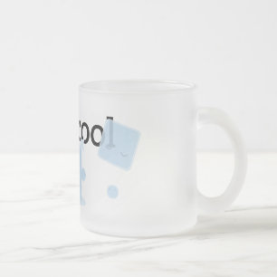 'Stay Cool' Frosted Glass Coffee Mug
