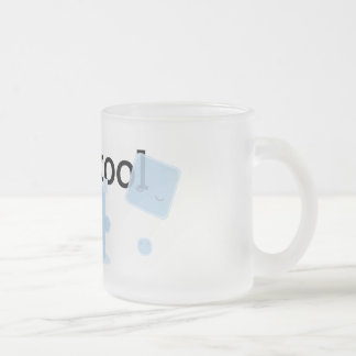 'Stay Cool' Frosted Glass Coffee Mug