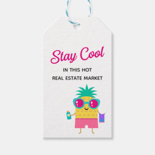 Stay Cool Fun Summer Realtor Marketing Gift Tags