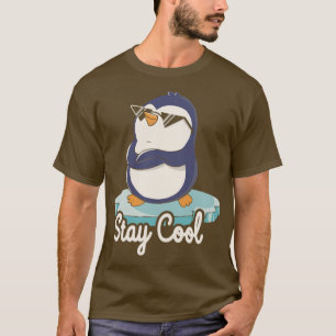 Stay Cool Funny Penguin by Tobe Fonseca T-Shirt