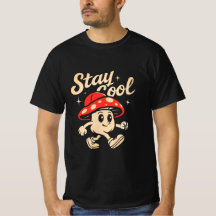 Stay cool funny text t-shirt design for men