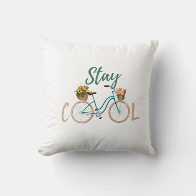 Stay cool home decor pillows (Front)
