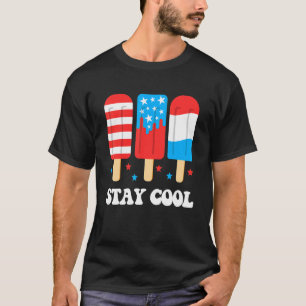 Stay Cool  July 4th Popsicle Red White Blue Boys G T-Shirt