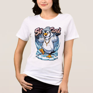 Stay Cool Penguin Art - Chill Winter Tri-Blend Shi Shirt