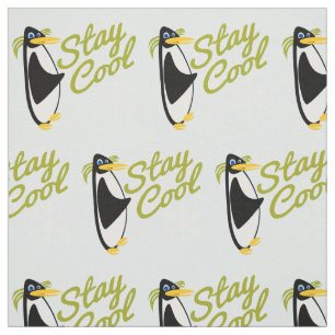 Stay Cool Penguin Fabric
