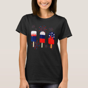 Stay Cool Popsicle  4th Of July Celebrates America T-Shirt