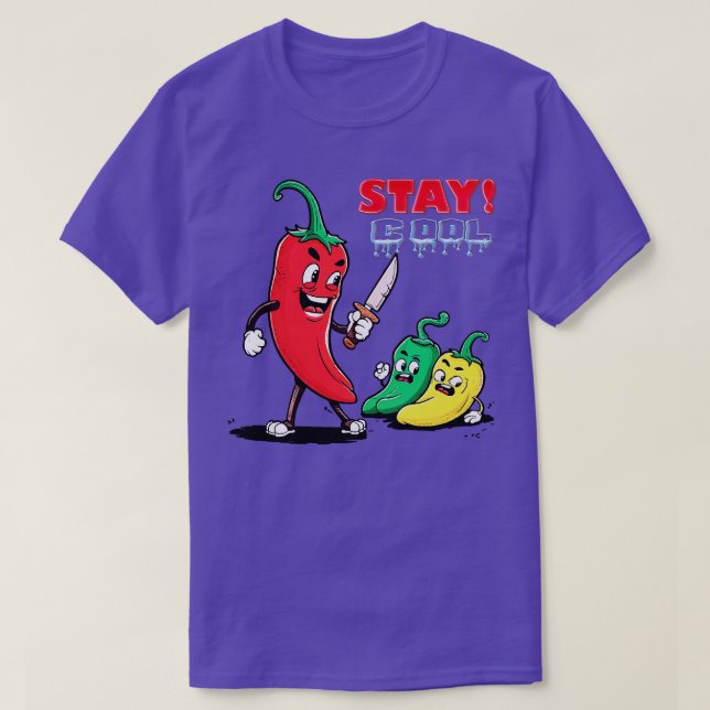 Stay Cool Red Hot Chilli Peppers T-Shirt (Design Front)