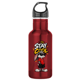 Stay Cool Street Style Rabbit Graphic – Funny Urba 532 Ml Water Bottle