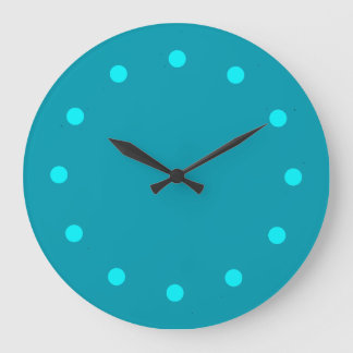 Stay Cool Teal Minimalist Clock
