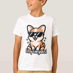 Stay Corgious! Cute Cogri Dog Pun T-Shirt