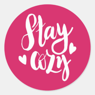 Stay Cosy Classic Round Sticker