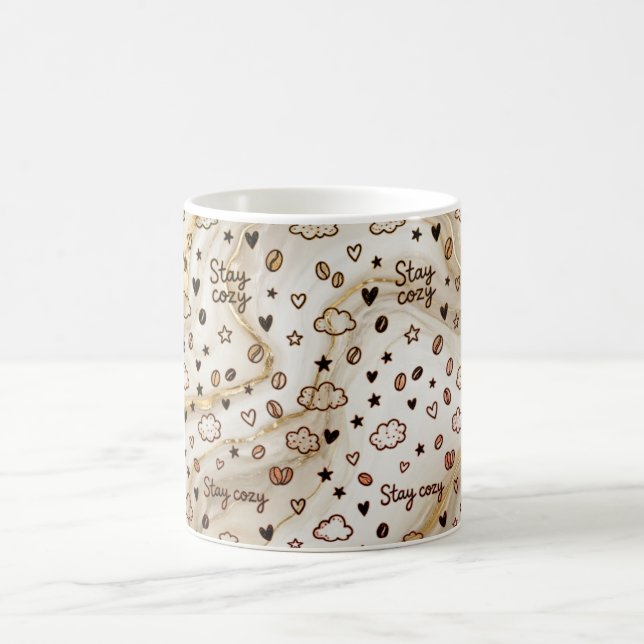 Stay Cosy Doodle Pattern Mug (Center)