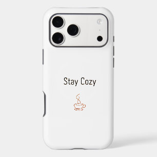 Stay Cosy iPhone 17 Case Minimal Cosy Aesthetic