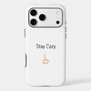 Stay Cosy iPhone 17 Case Minimal Cosy Aesthetic