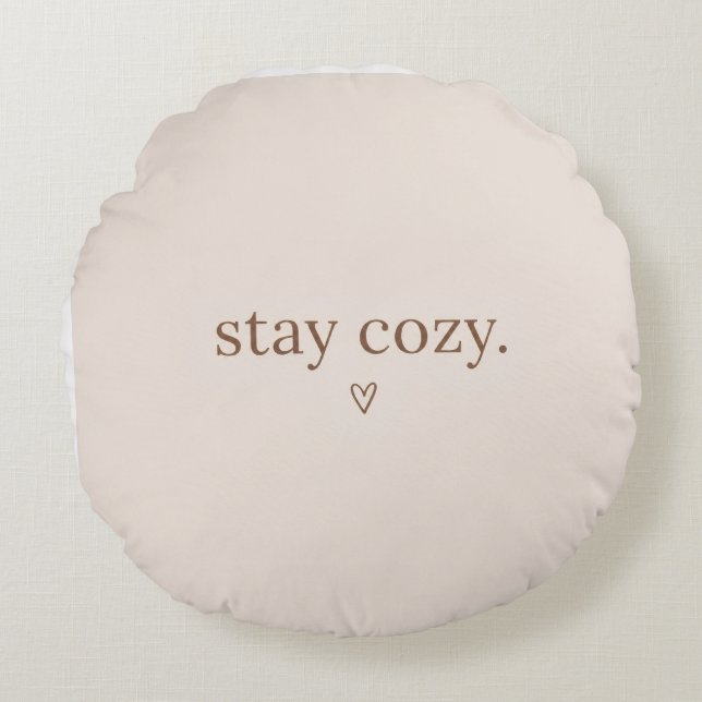 Stay Cosy Minimalist Pillow (Front)