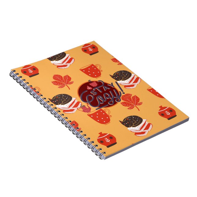 Stay Cosy This Fall With This Folkart Hygge Cat Notebook (Right Side)