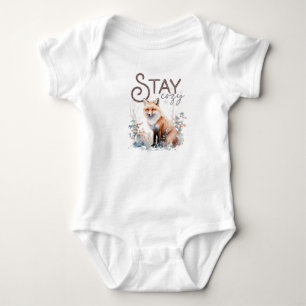 Stay Cosy Woodland Fox Christmas Baby Bodysuit