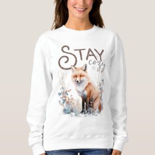 Stay Cosy Woodland Fox Christmas Sweatshirt