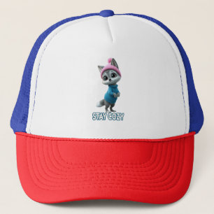 Stay Cozy Cute Winter Fox adorable Cold Weather An Trucker Hat