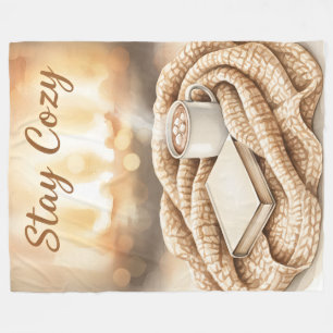 Stay Cozy  Fleece Throw blanket 