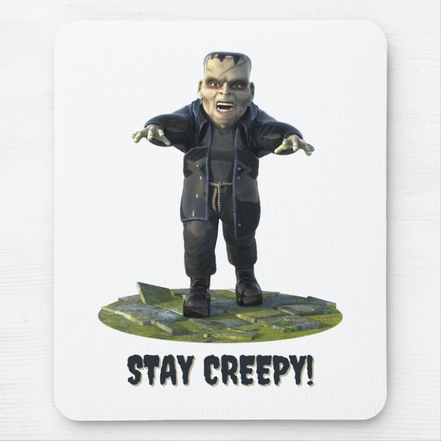 Stay Creepy! Frankenstein's Monster Mouse Mat (Front)