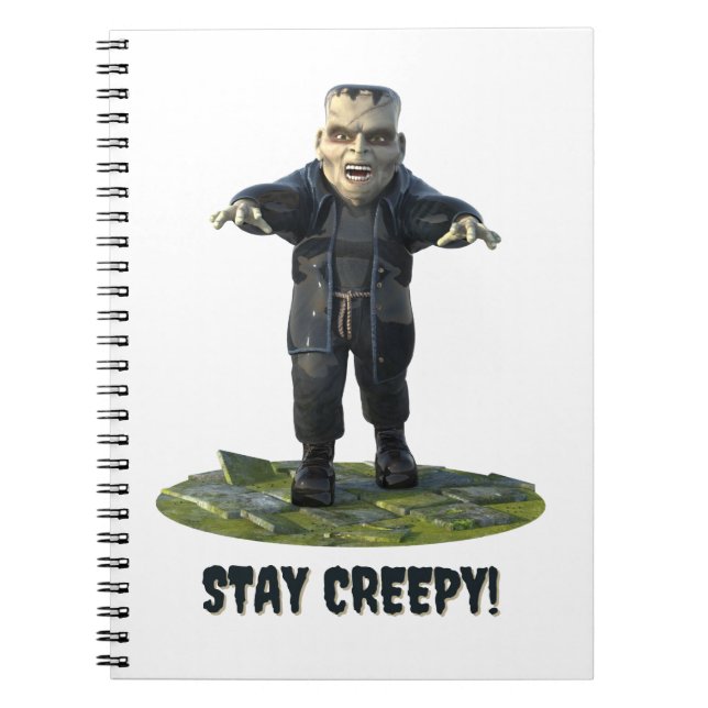 Stay Creepy! Frankenstein's Monster Notebook (Front)
