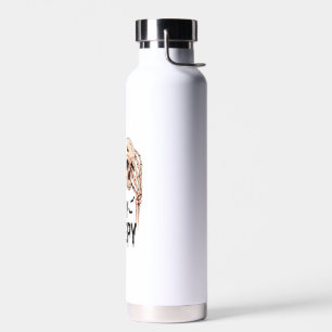 Stay Creepy PNG, Retro Skull Halloween Water Bottle